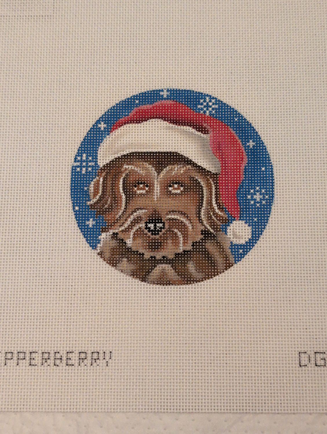 Doodle Santa Dog