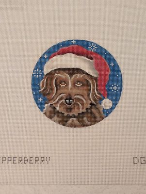 Doodle Santa Dog