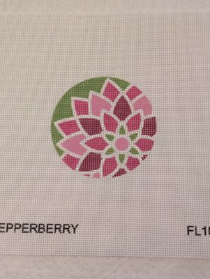3&quot; dia Graphic flower, Pink