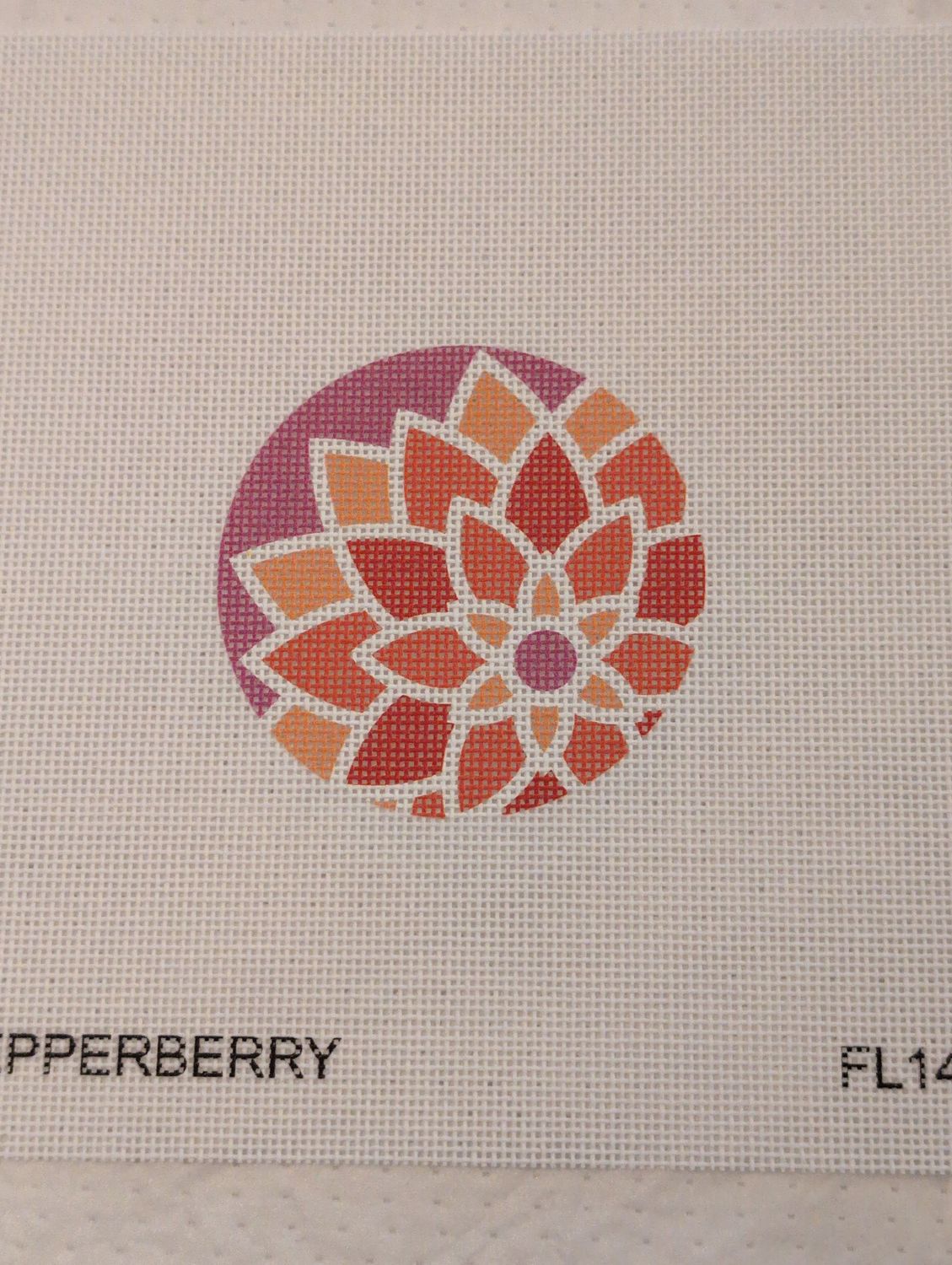 3&quot; dia Graphic flower, Orange