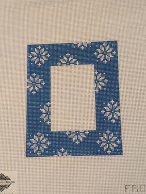 Blue Snowflake Frame