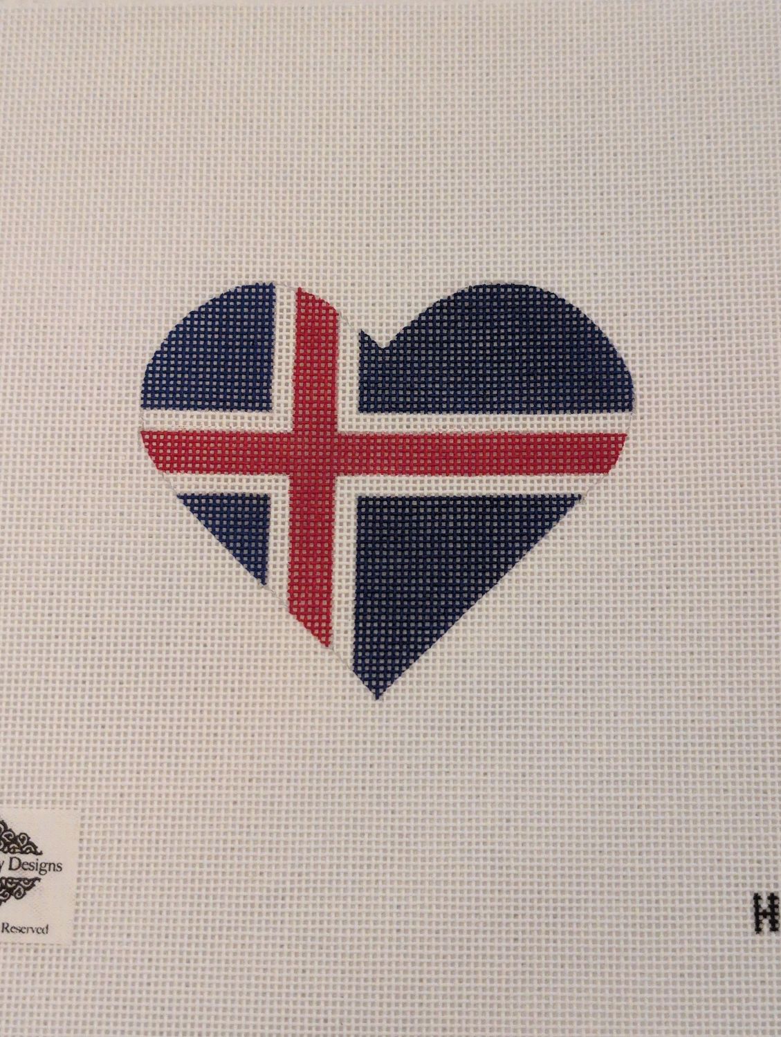 Iceland Flag Heart