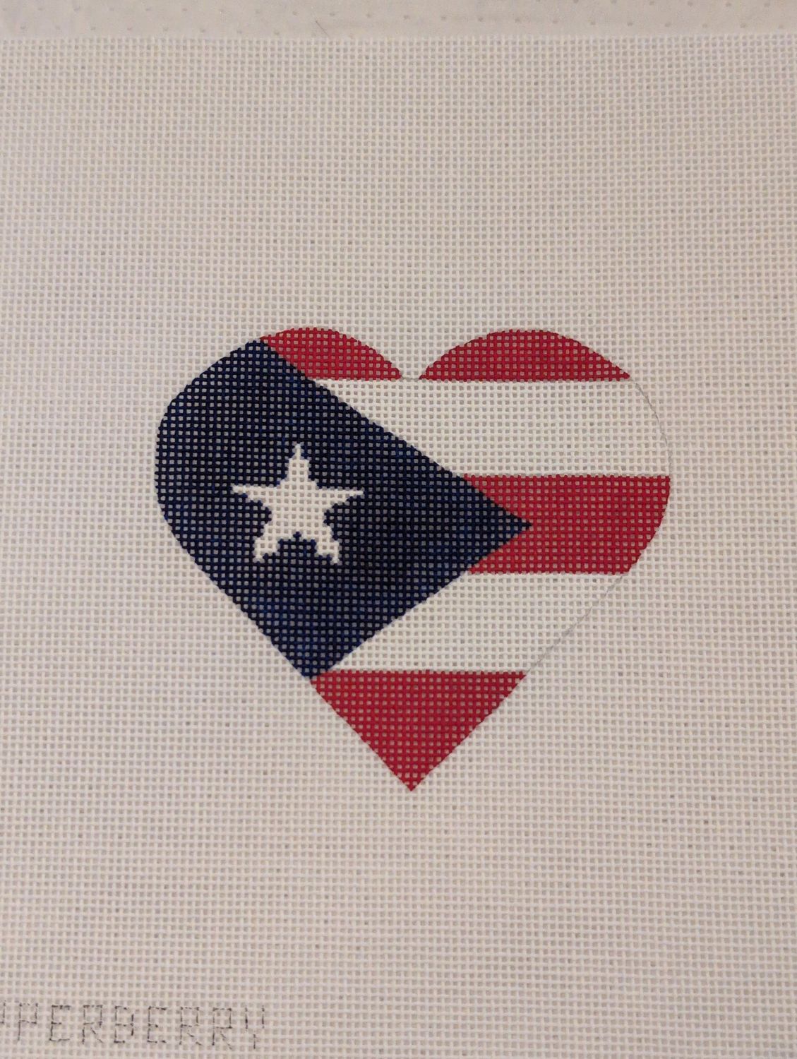Puerto Rican Flag Heart