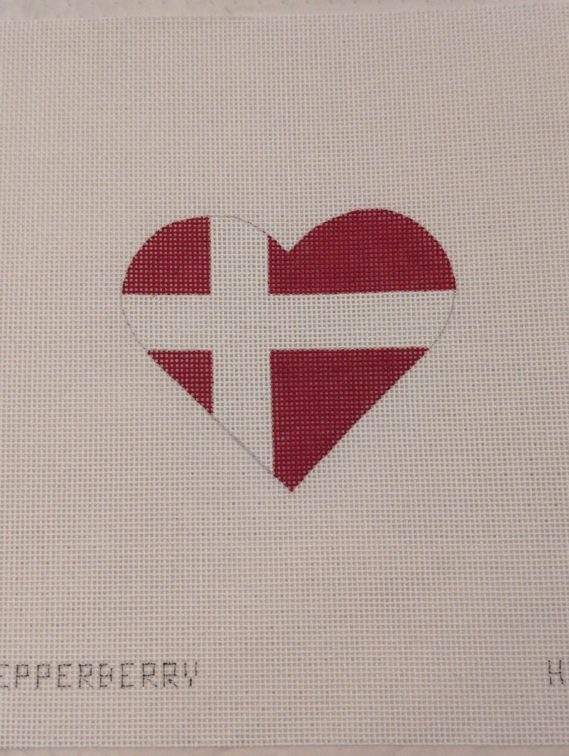 Denmark Flag Heart