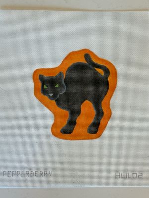 Arched Black Cat