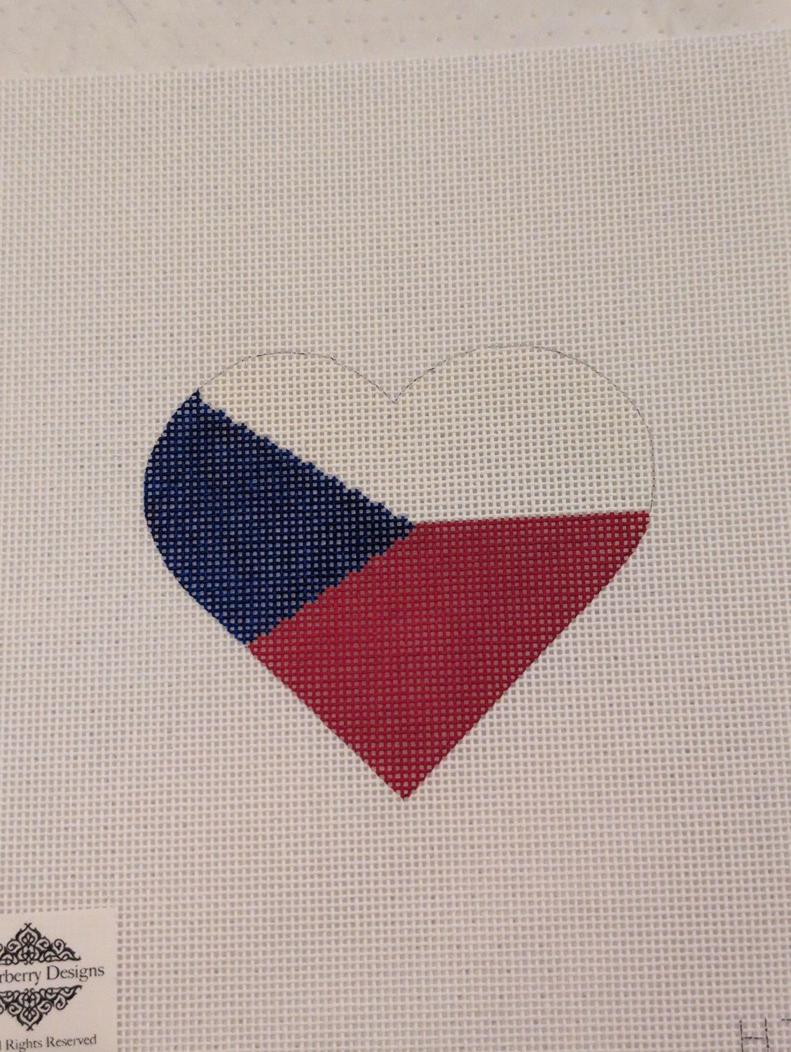 Czech Republic Flag Heart