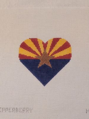 Arizona Flag Heart