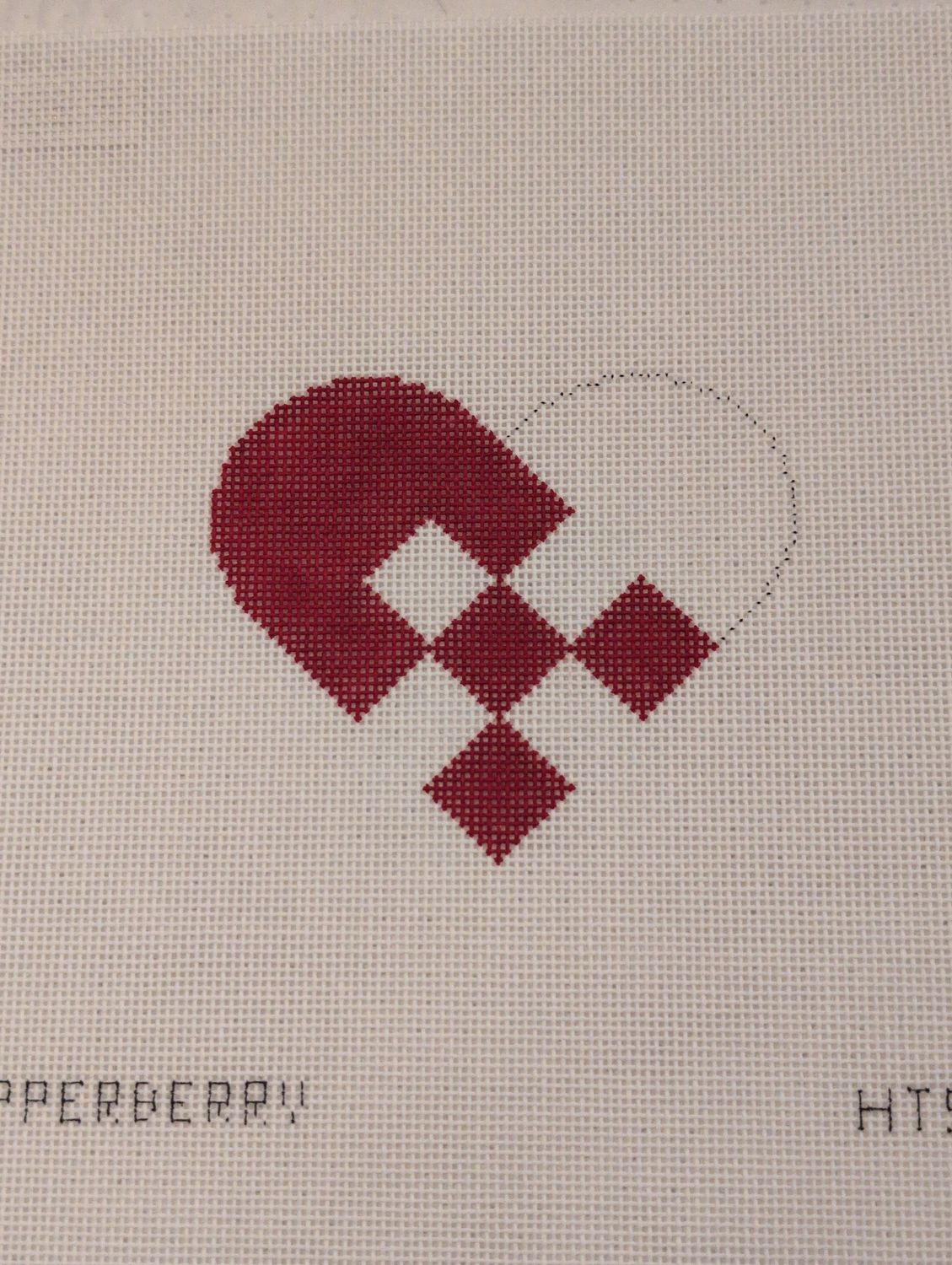Nordic Criss-Cross Red &amp; White