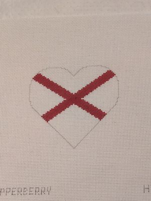 Alabama Flag Heart