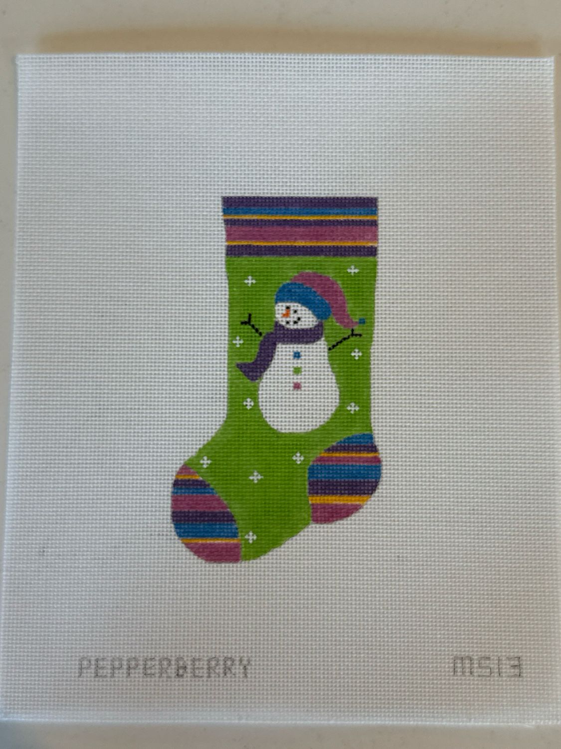 Stocking Hat Snowgirl Mini Stocking