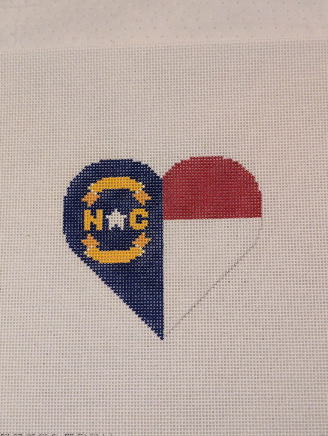North Carolina Flag Heart