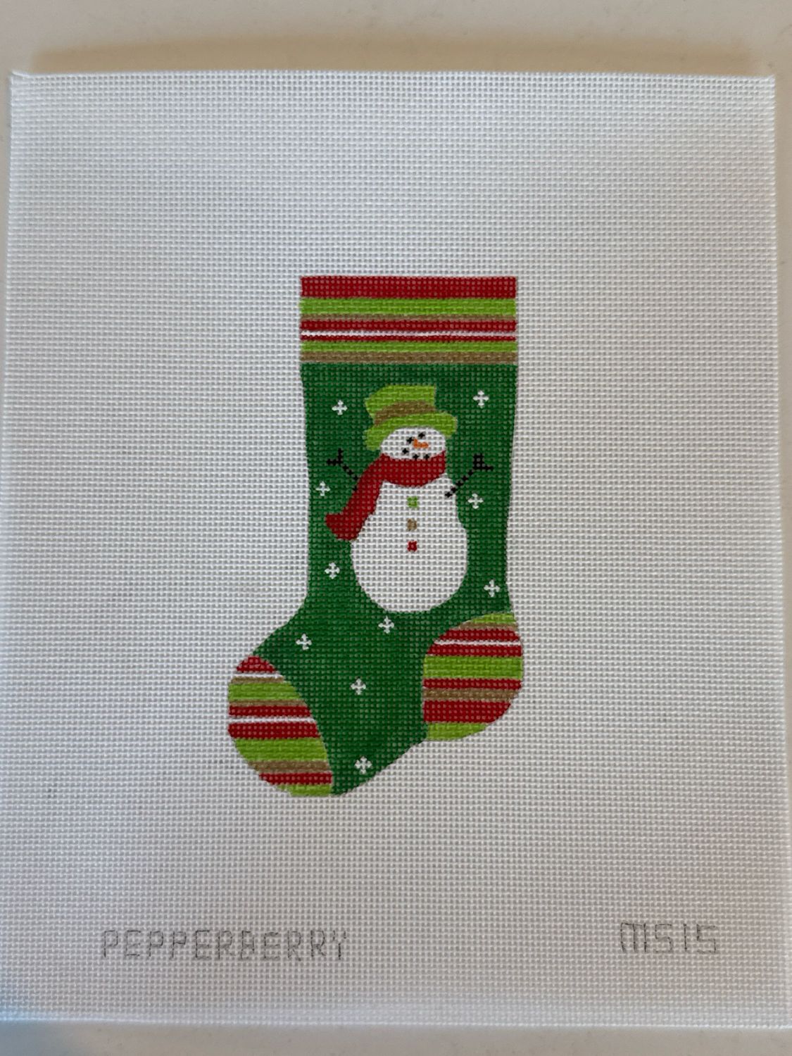 Top Hat Snowman Mini Stocking
