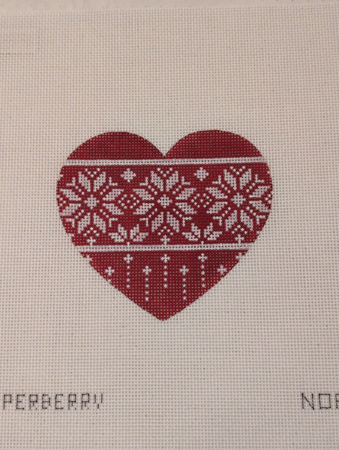 Nordic Snowflake Band Heart