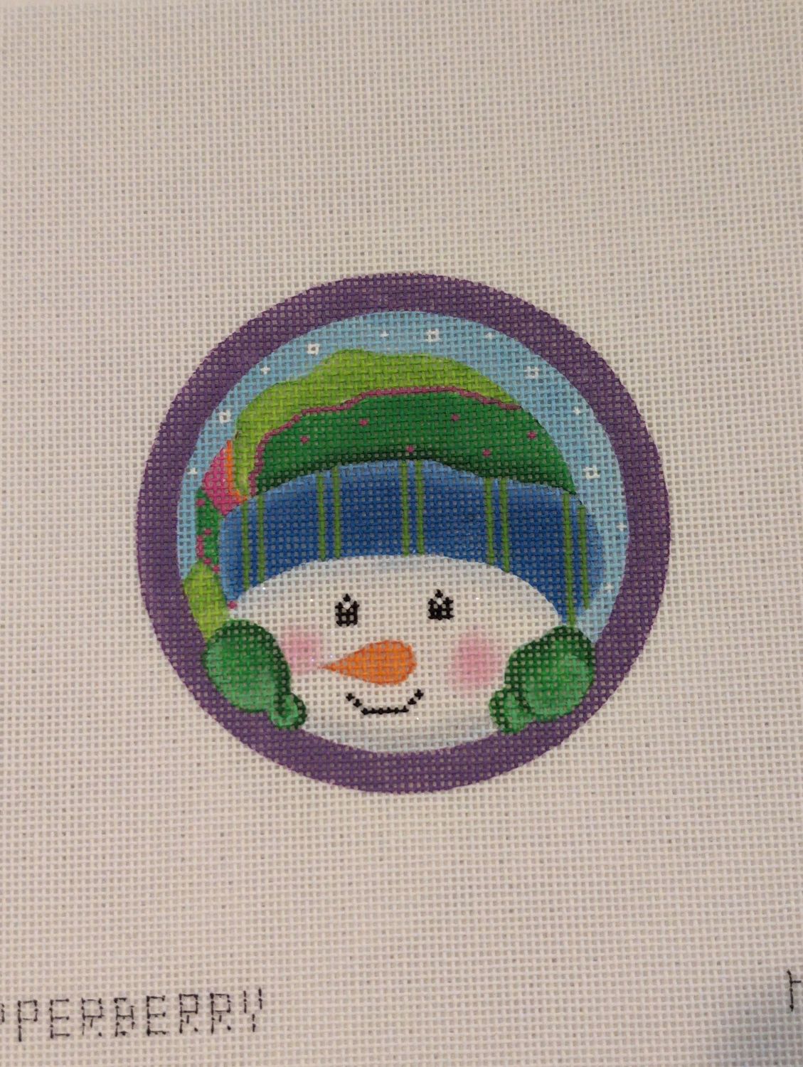 Peeking Snowman