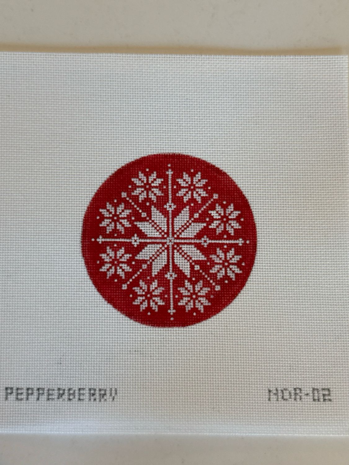 Red White Snowflake