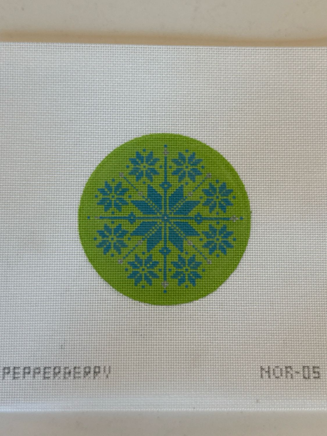 Gr/Turq Nordic Snowflake