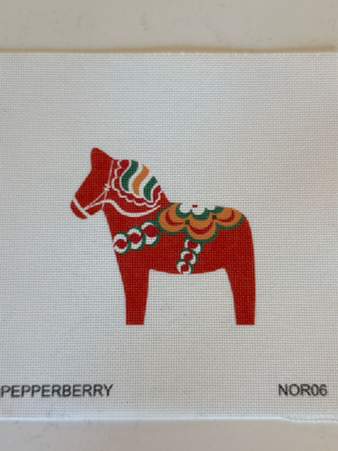 Dala Horse. Orange Red
