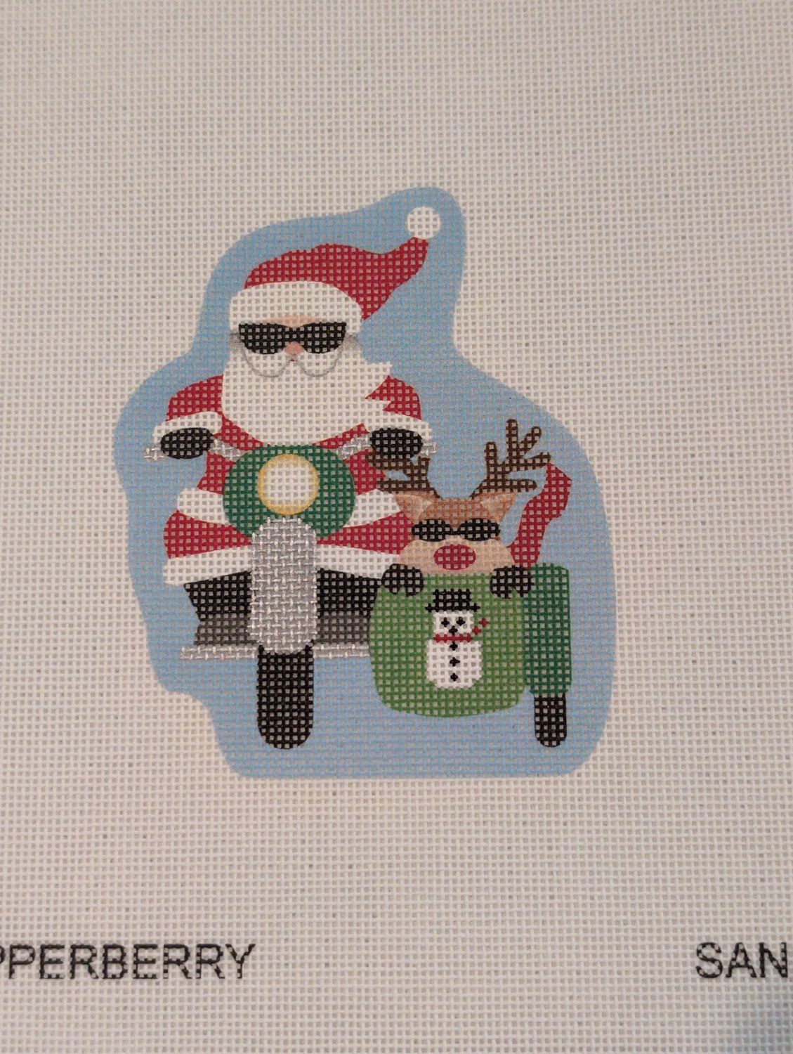 Snowman Sidecar Santa