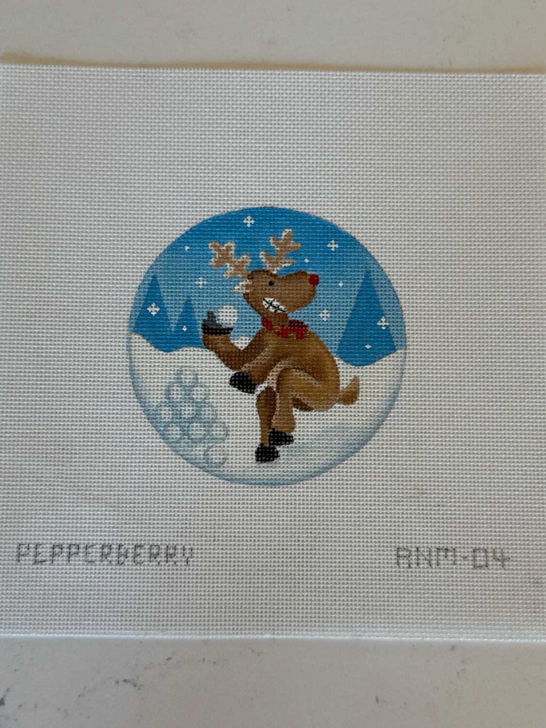 Snowball Throwing Reindeer