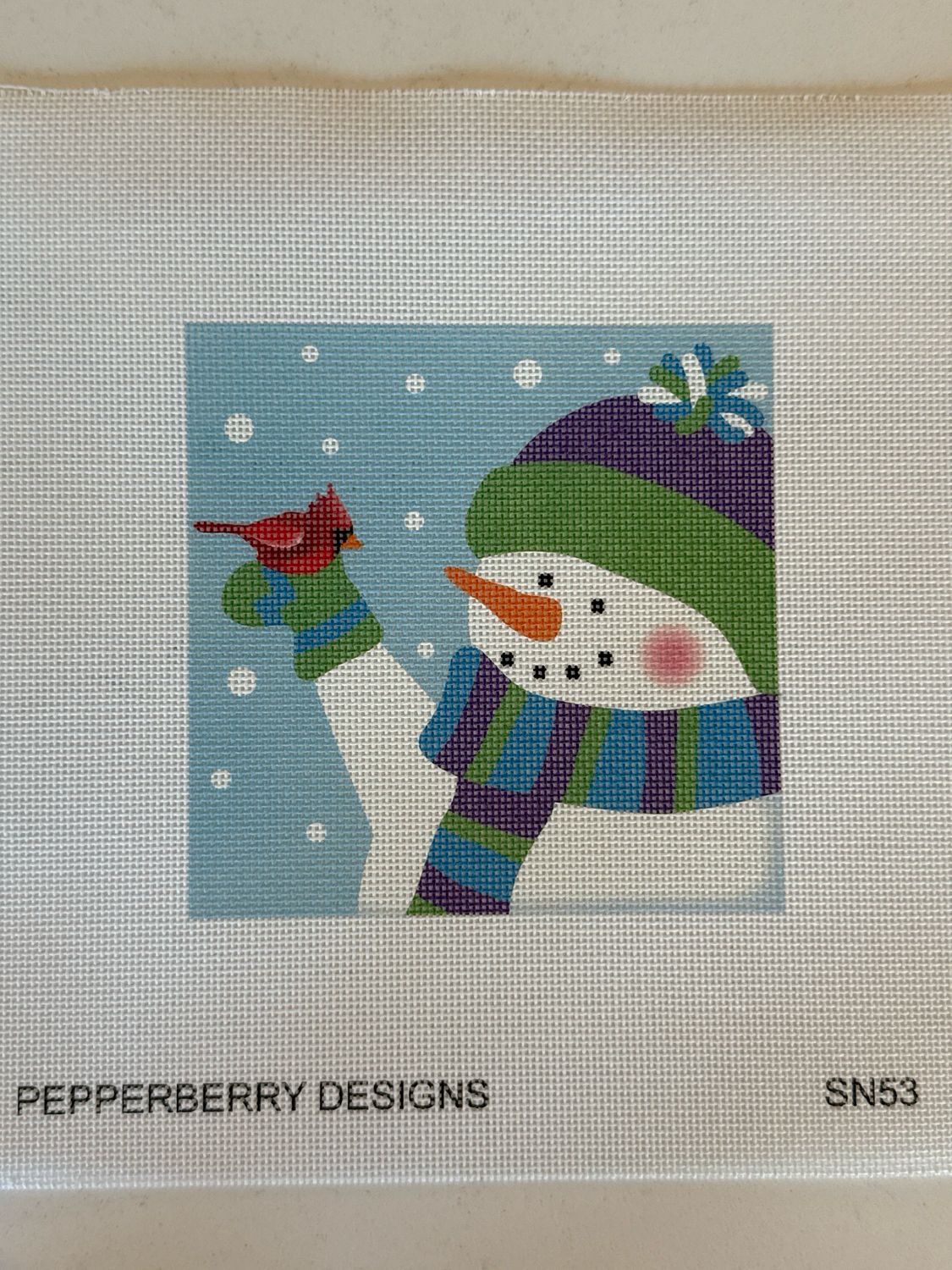 Jax Snowman w/Cardinal, 5x5