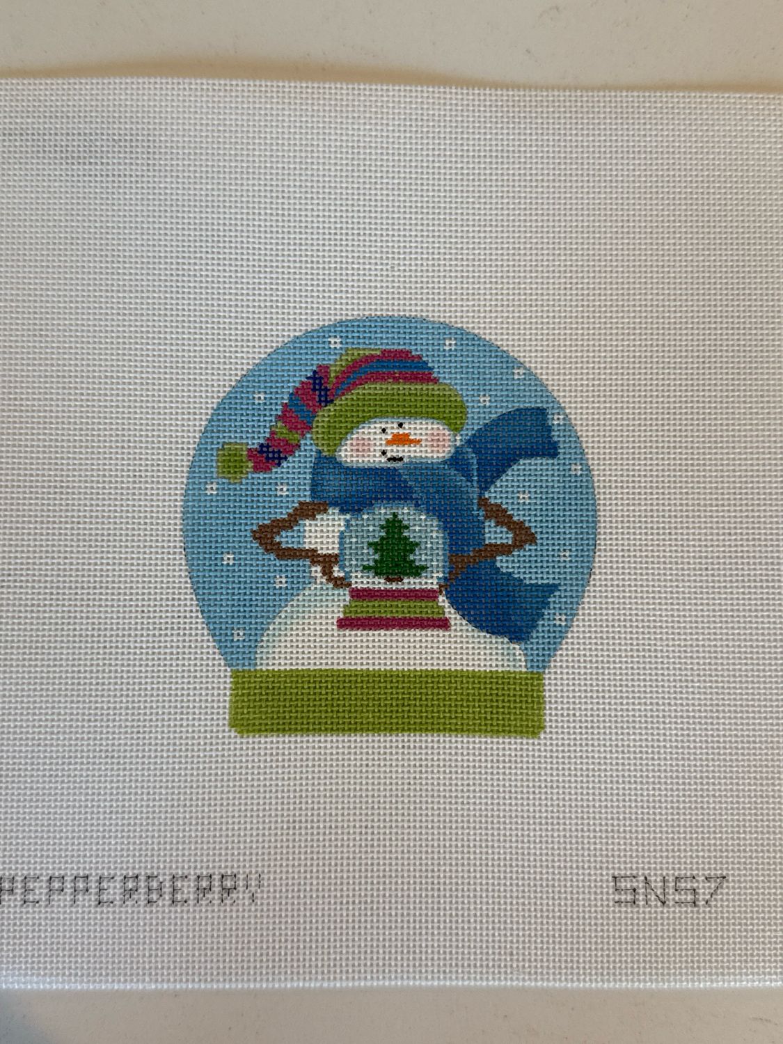 Snowgirl Snow Globe, Tree