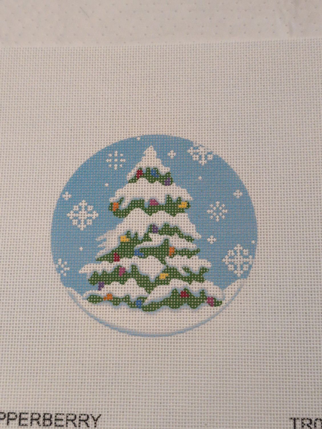 Snow tree w/lights