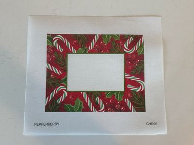 Candy Cane and Pine Frame 8x10