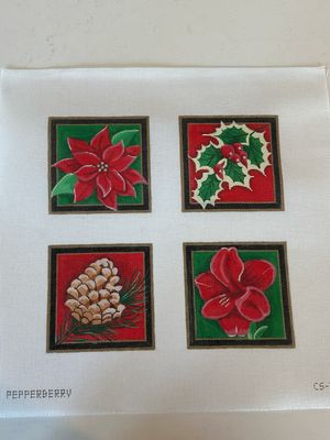 Christmas Floral Coasters