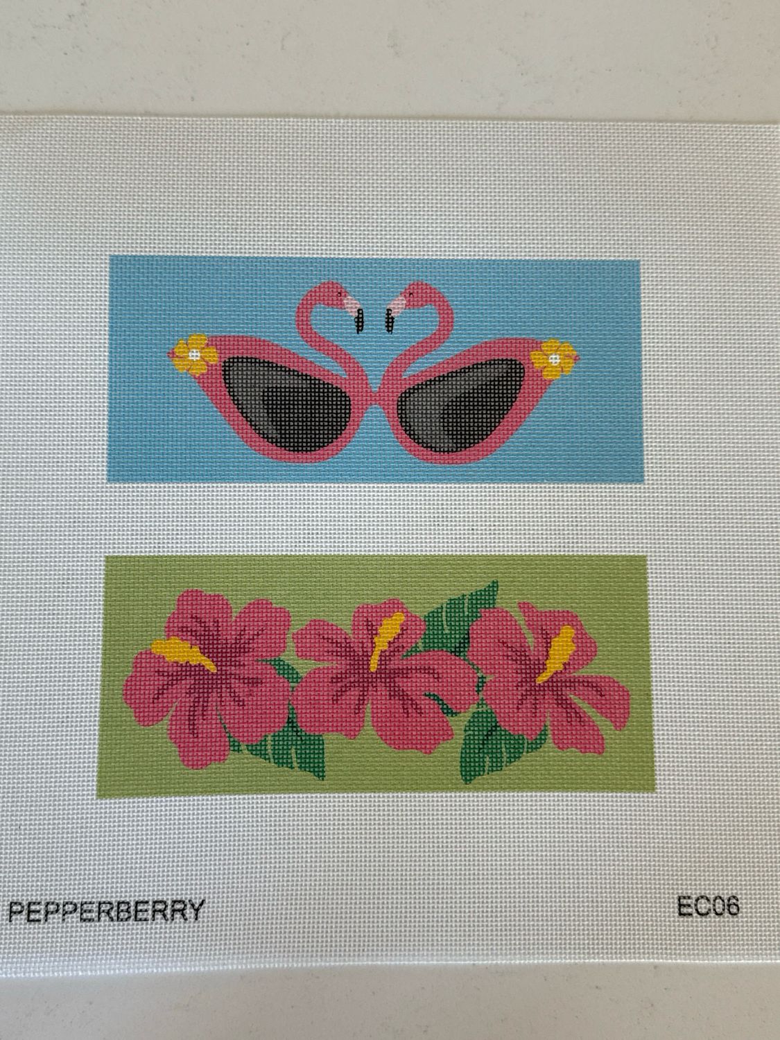 Flamingo/Hibiscus Eye Glass Case