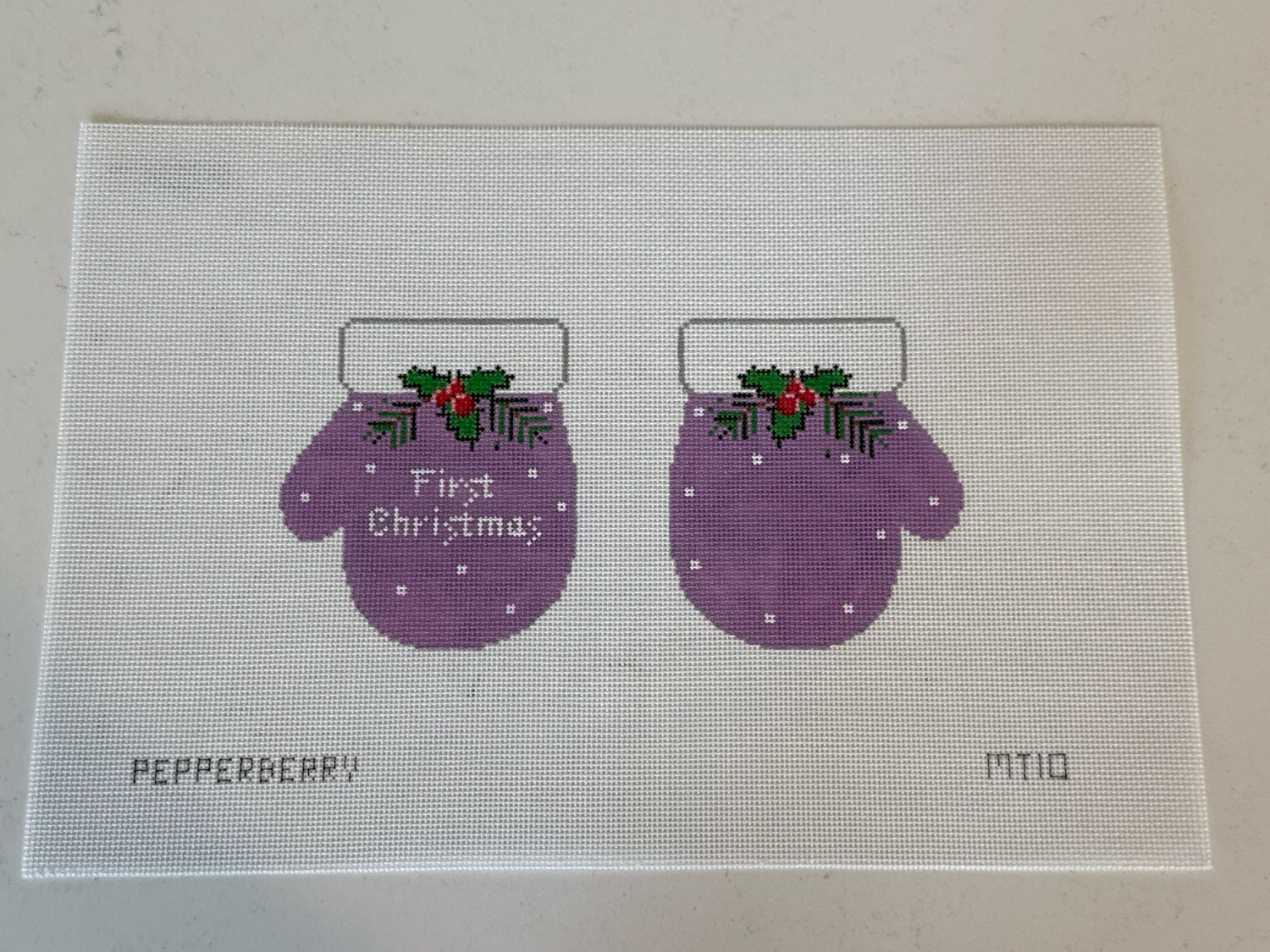 First Christmas Mittens, Lavender