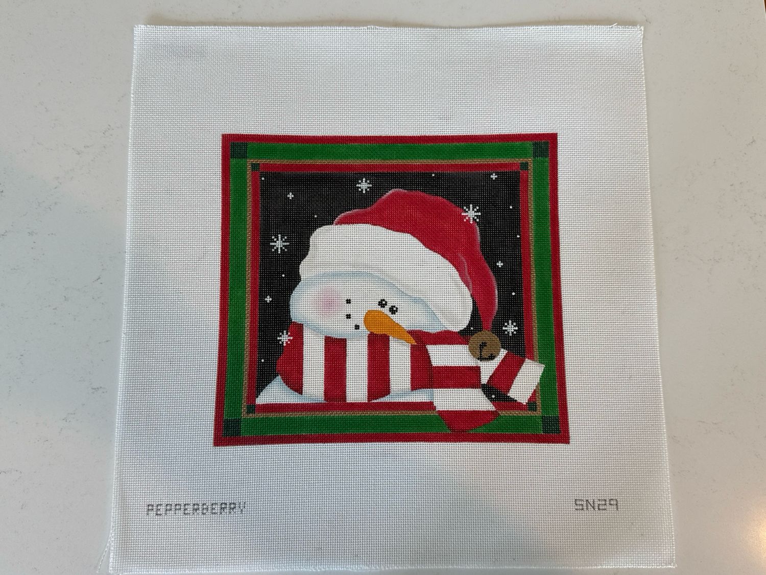 Shy Christmas Snowman