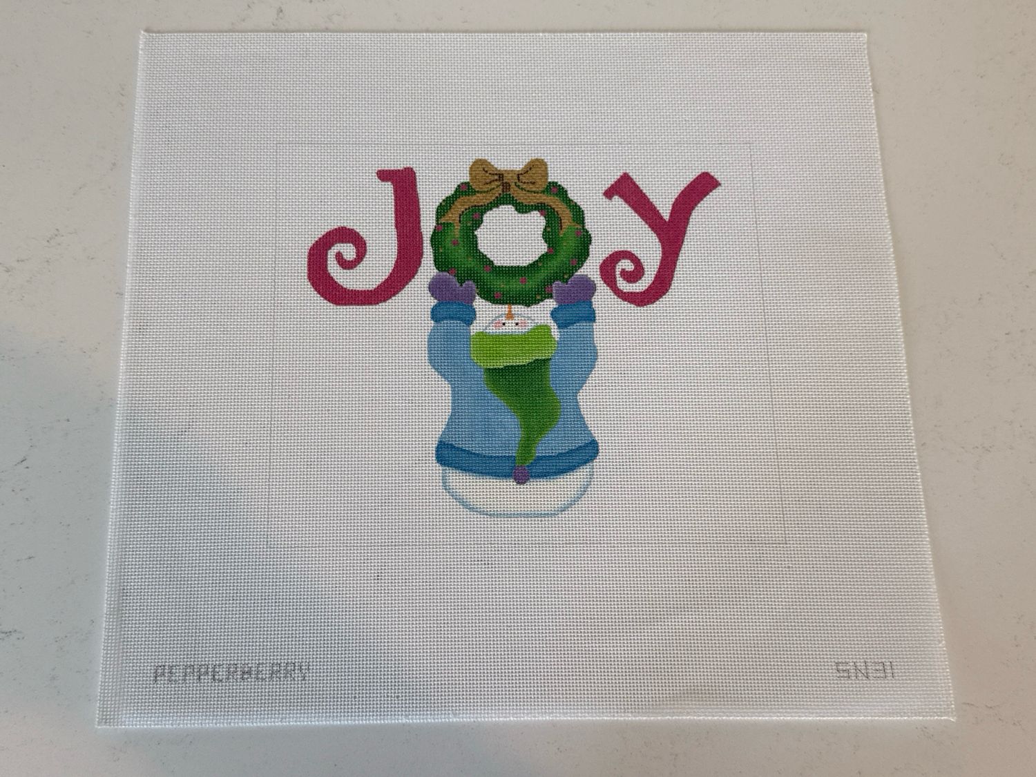 Joy Wreath Snowman