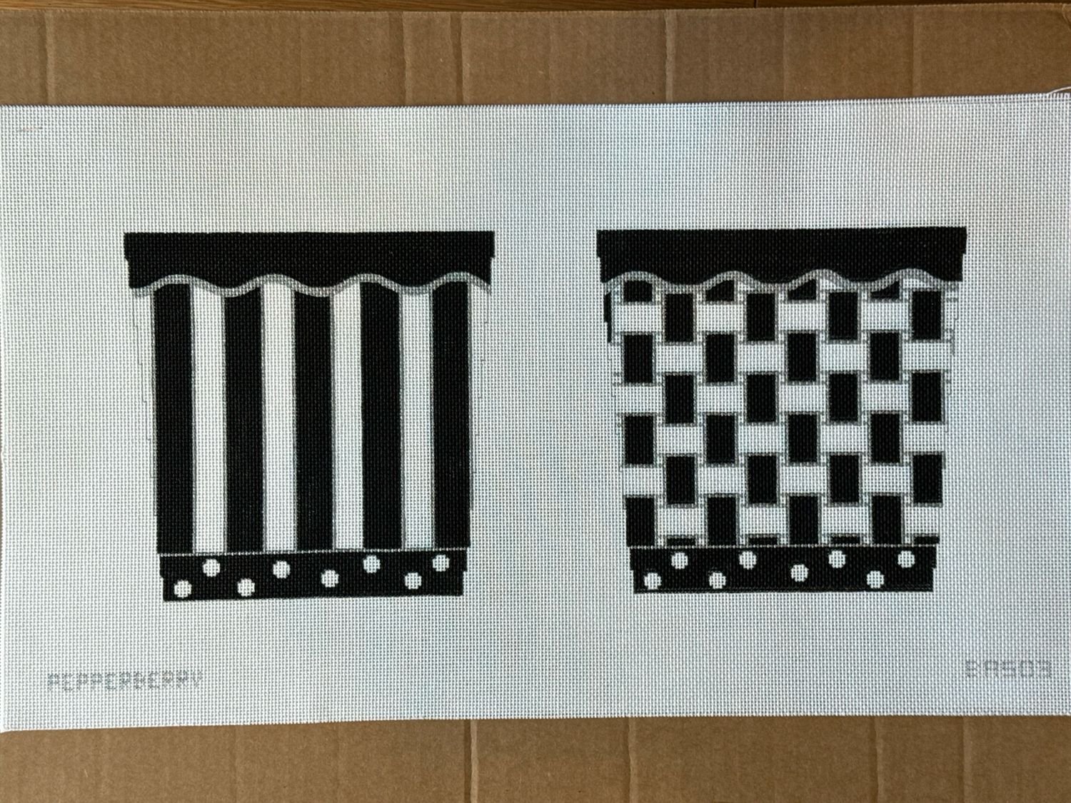 BL/WH/SL Basket (2 canvases)