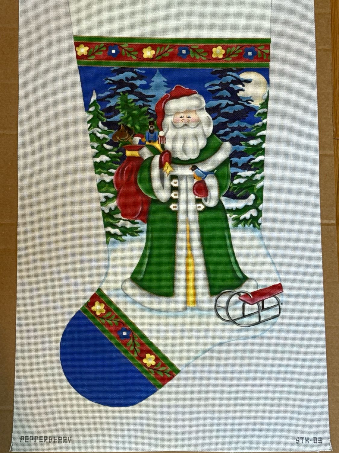 Old World Santa with Sled 18m
