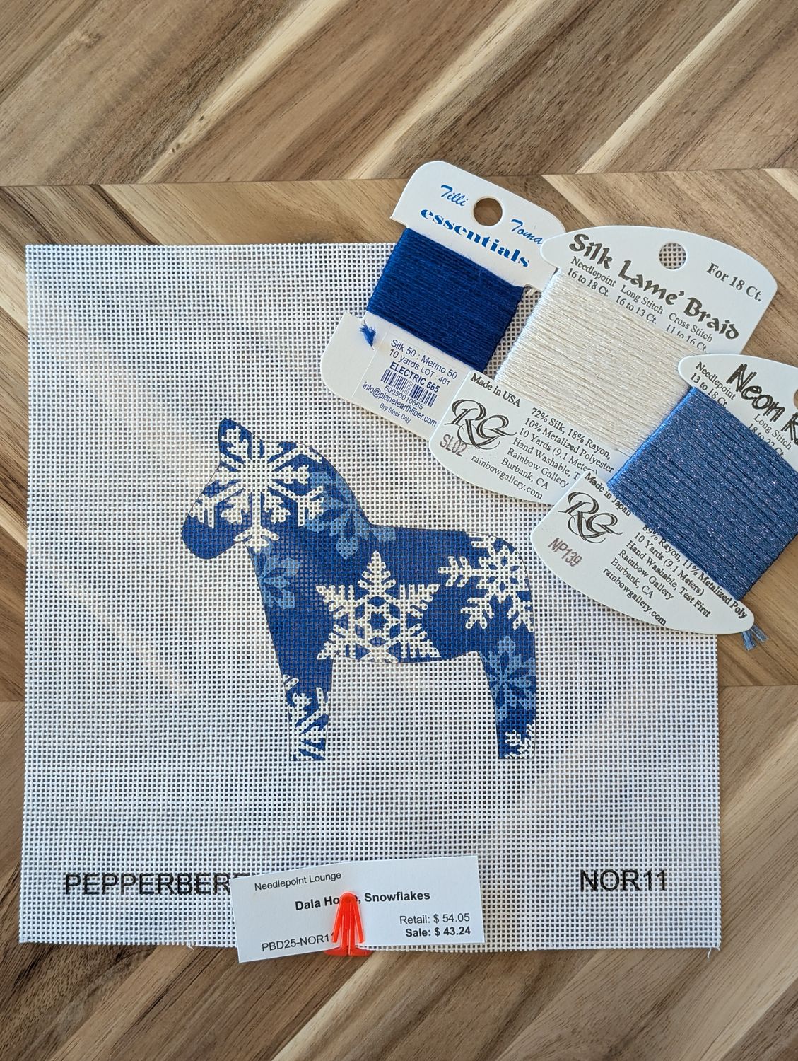 Dala Horse, Snowflakes Kit