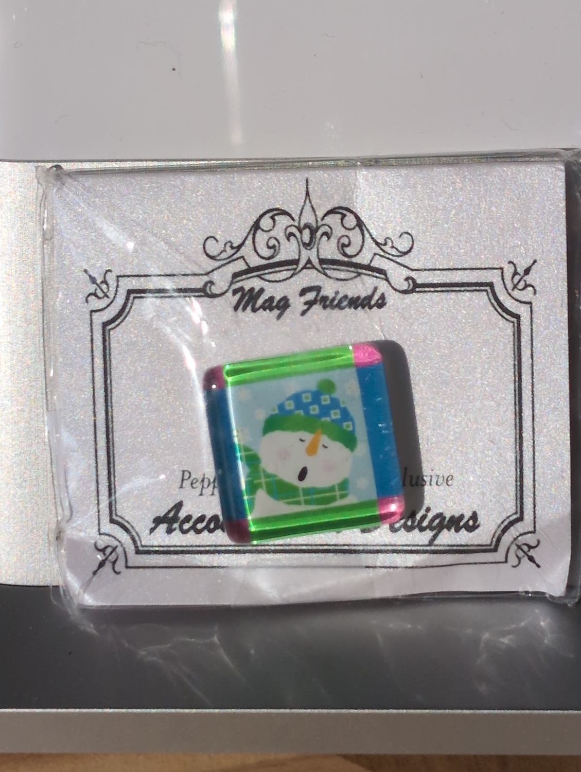 Caroling Snowman Magnet