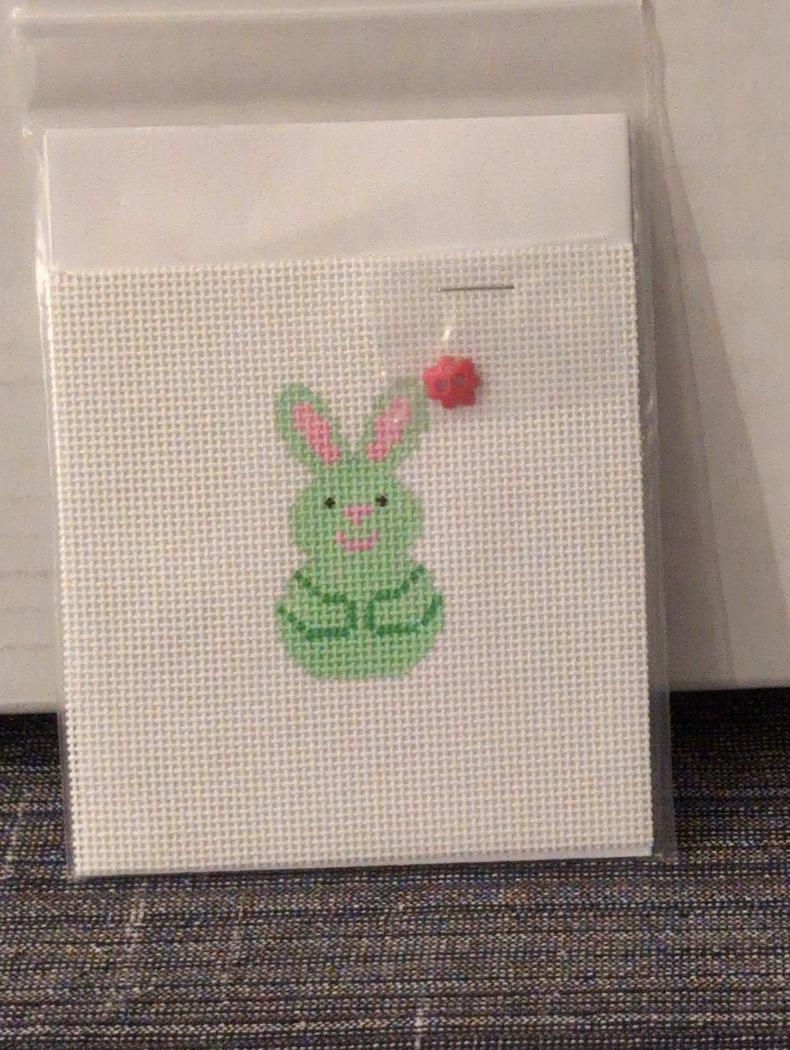 Mini - Green Bunny Smiles