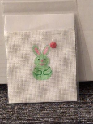 Mini - Green Bunny Smiles