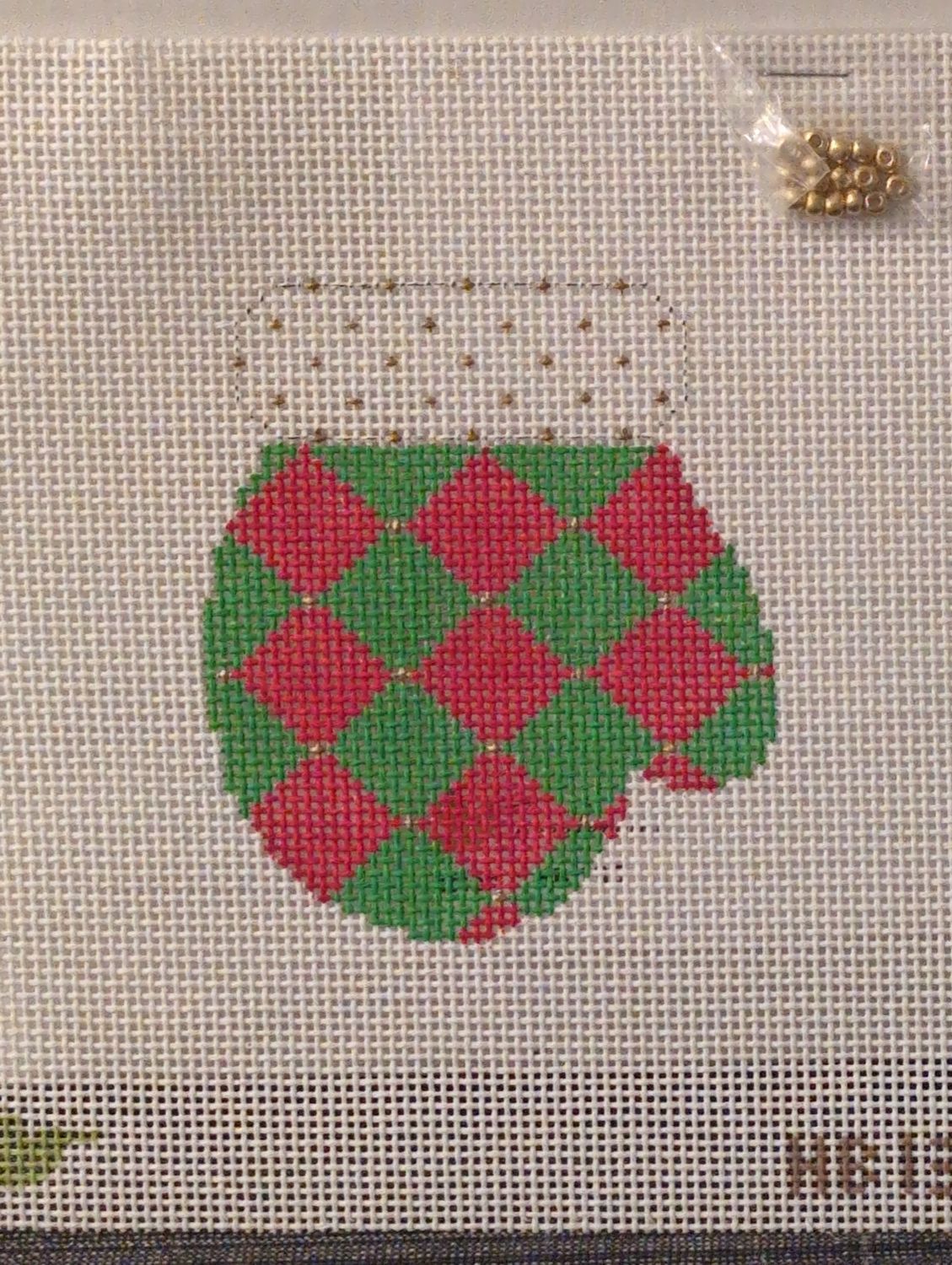 Mitten - Diamonds with stitchguide