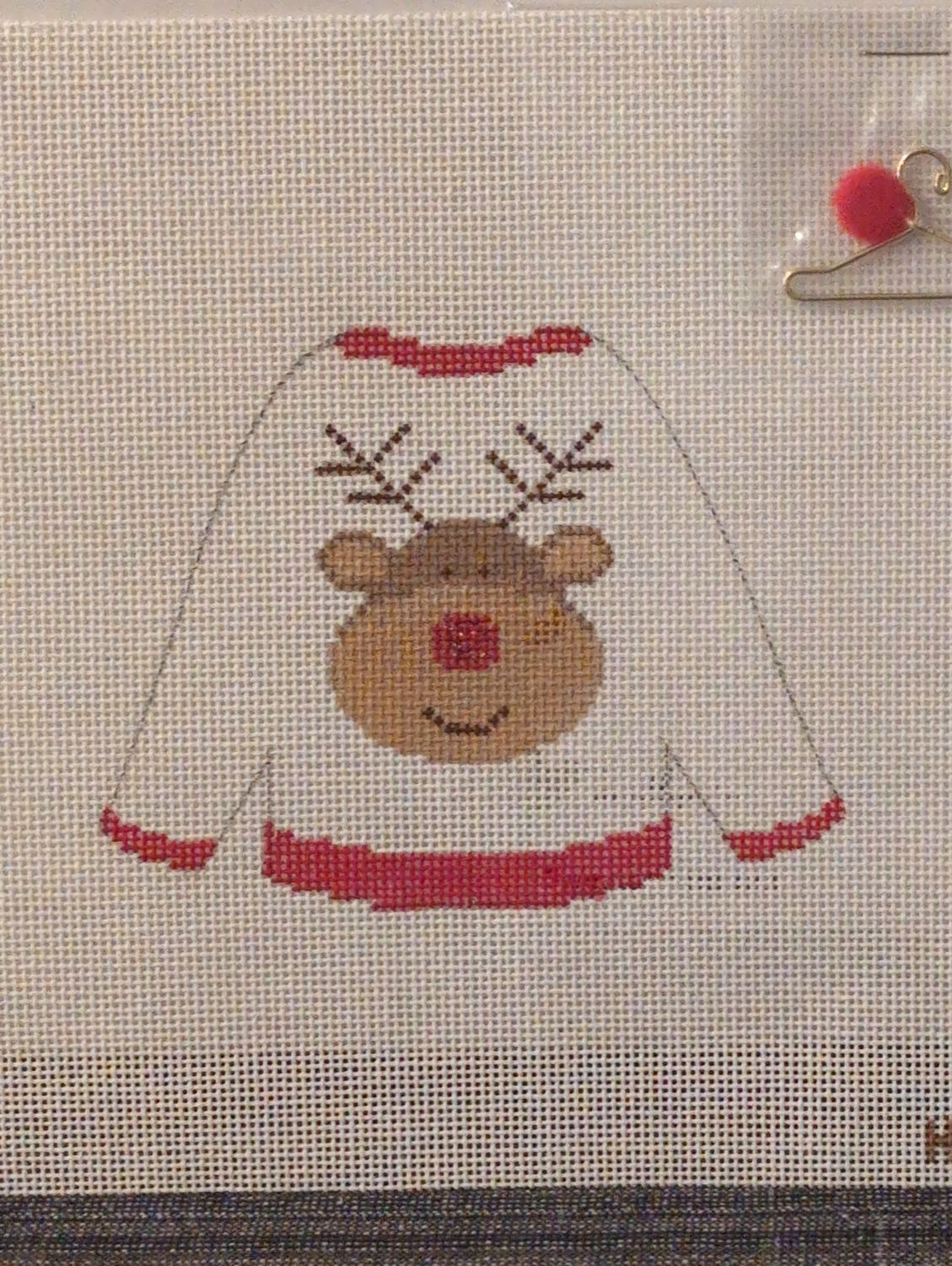 Sweater - Reindeer with stitchguide
