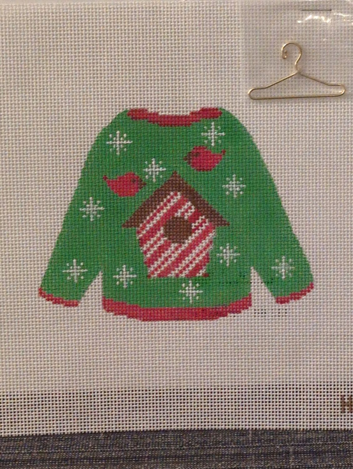 Sweater - Birdhouse with stitchguide