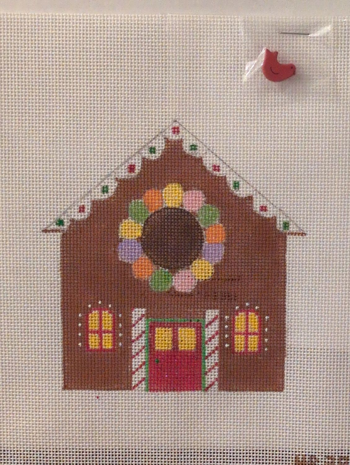 Gingerbread Birdhouse with stitchguide