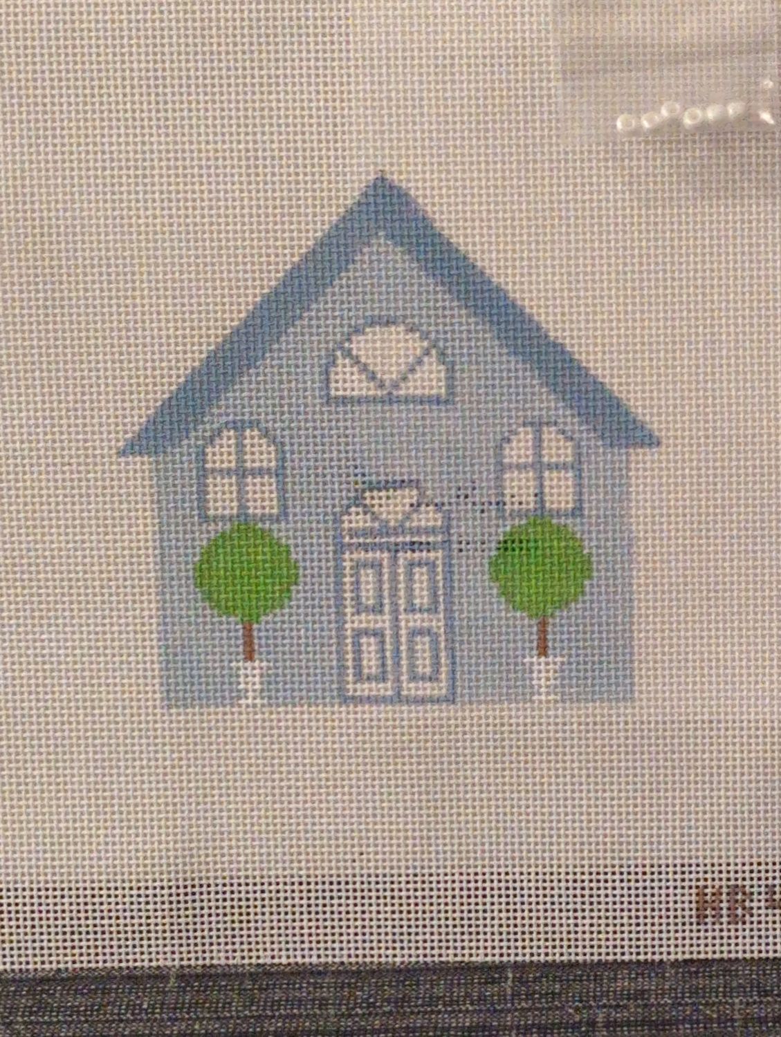 Cottage - Blue &amp; White with stitchguide