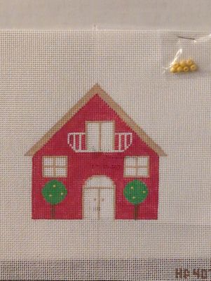 Cottage - Red  with stitchguide