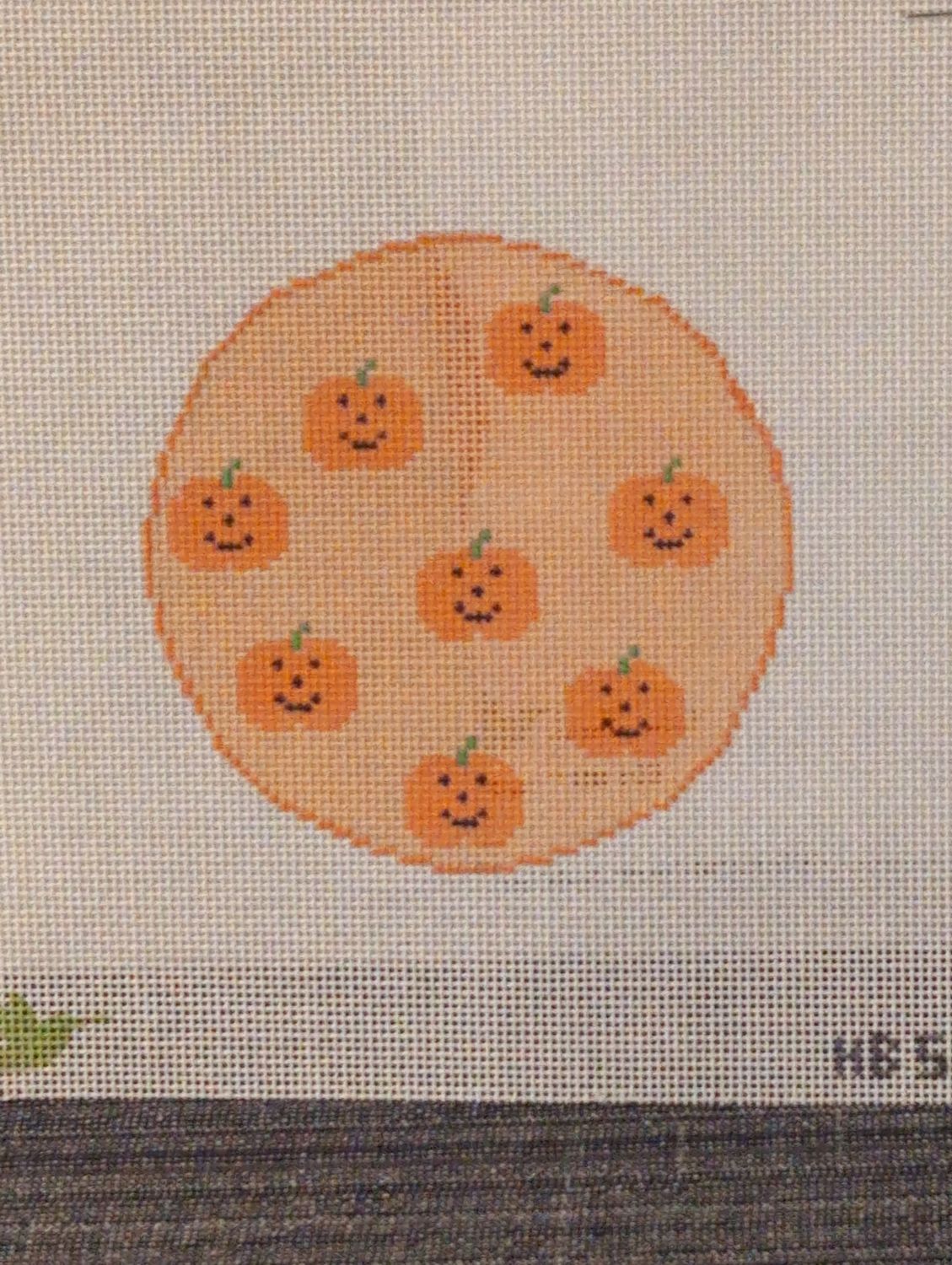 Pumpkins Coaster/Ornament with stitchguide