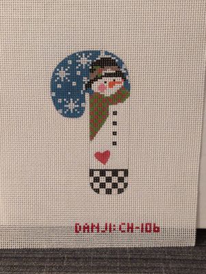 Black Hat Heart Snowman Candy Cane on 13M
