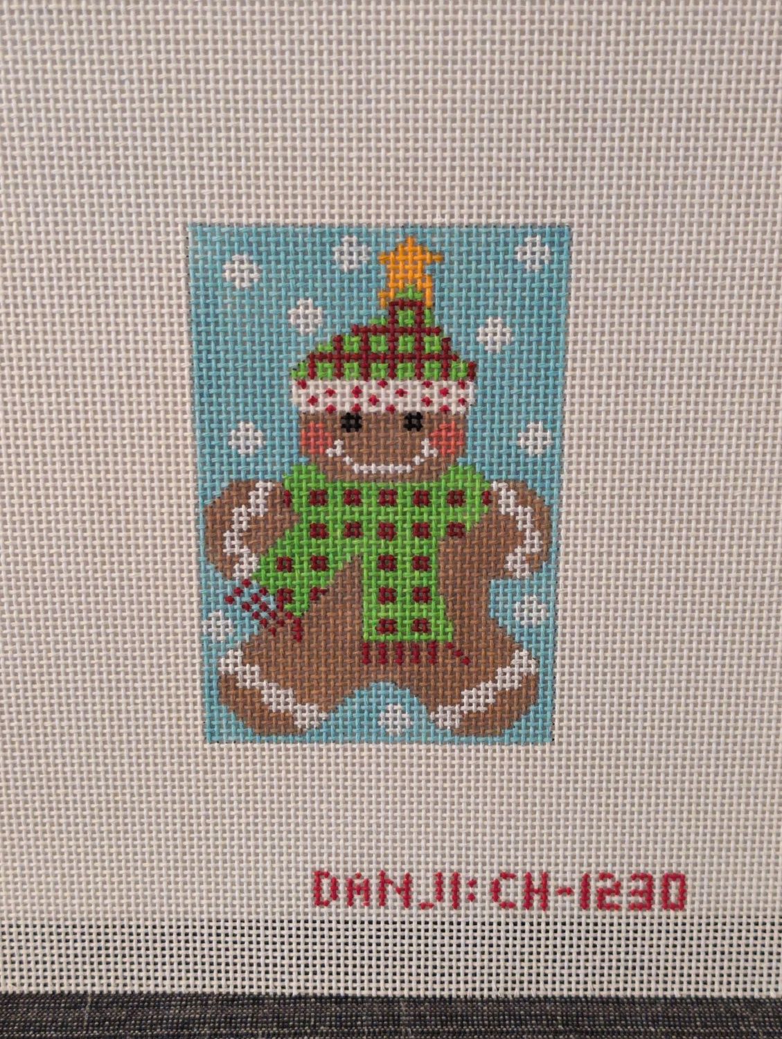 Gingerbread Ornament - Scarf with Dots