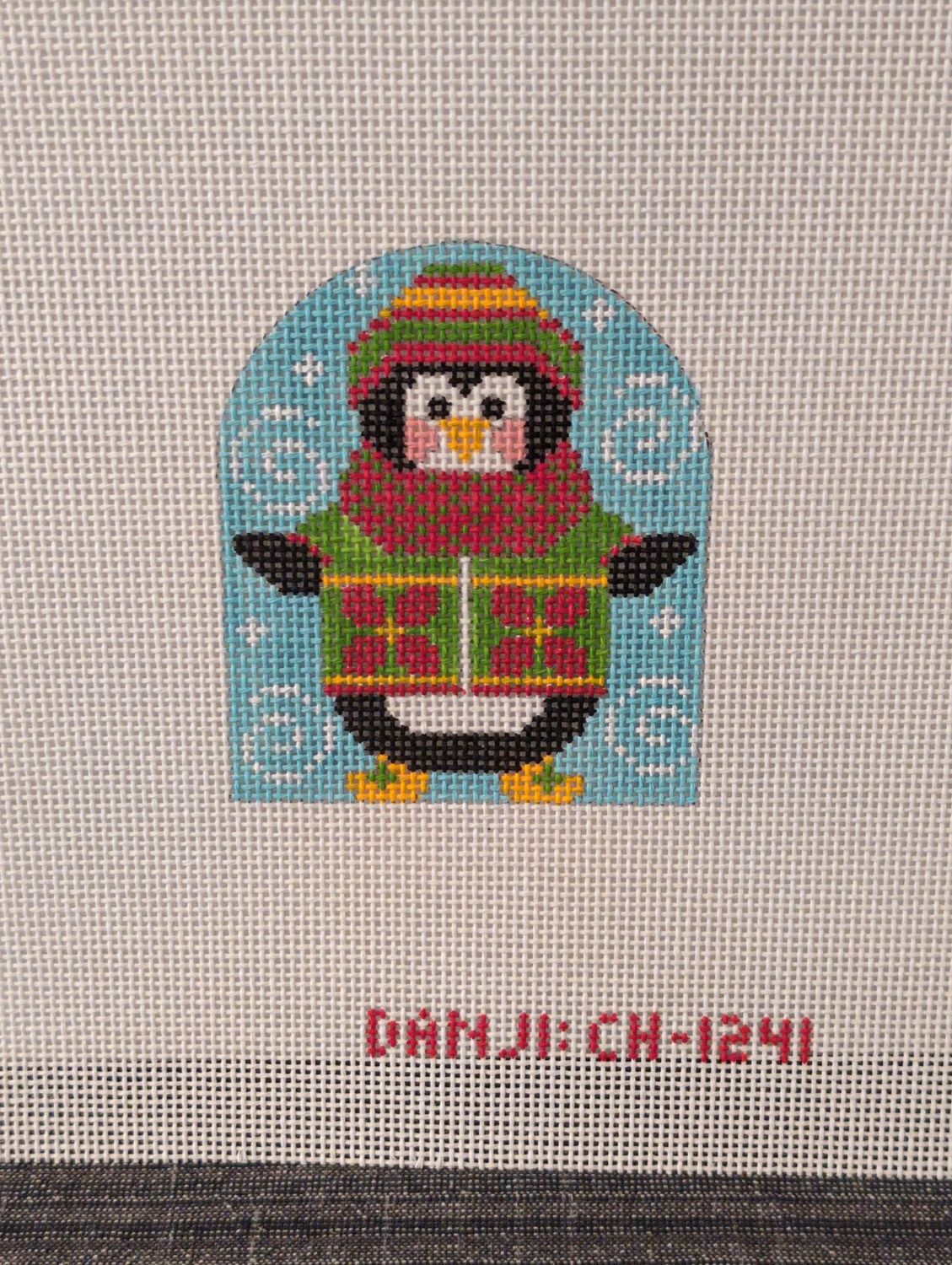 Penguin Ornament - Flower Sweater