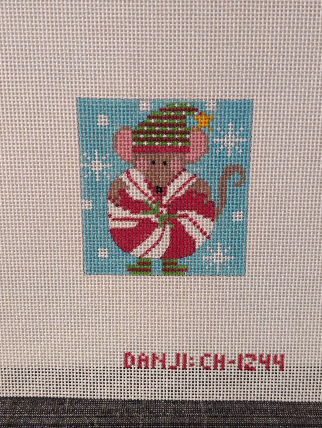 Mouse Ornament - Peppermint