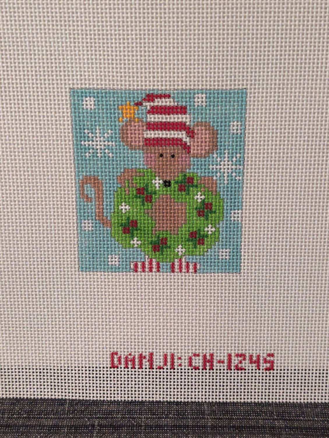 Mouse Ornament - Wreath